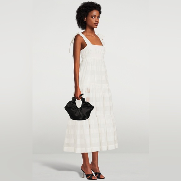 Zimmermann Tie-Shoulder Picnic Midi Dress - Picture 3 of 10
